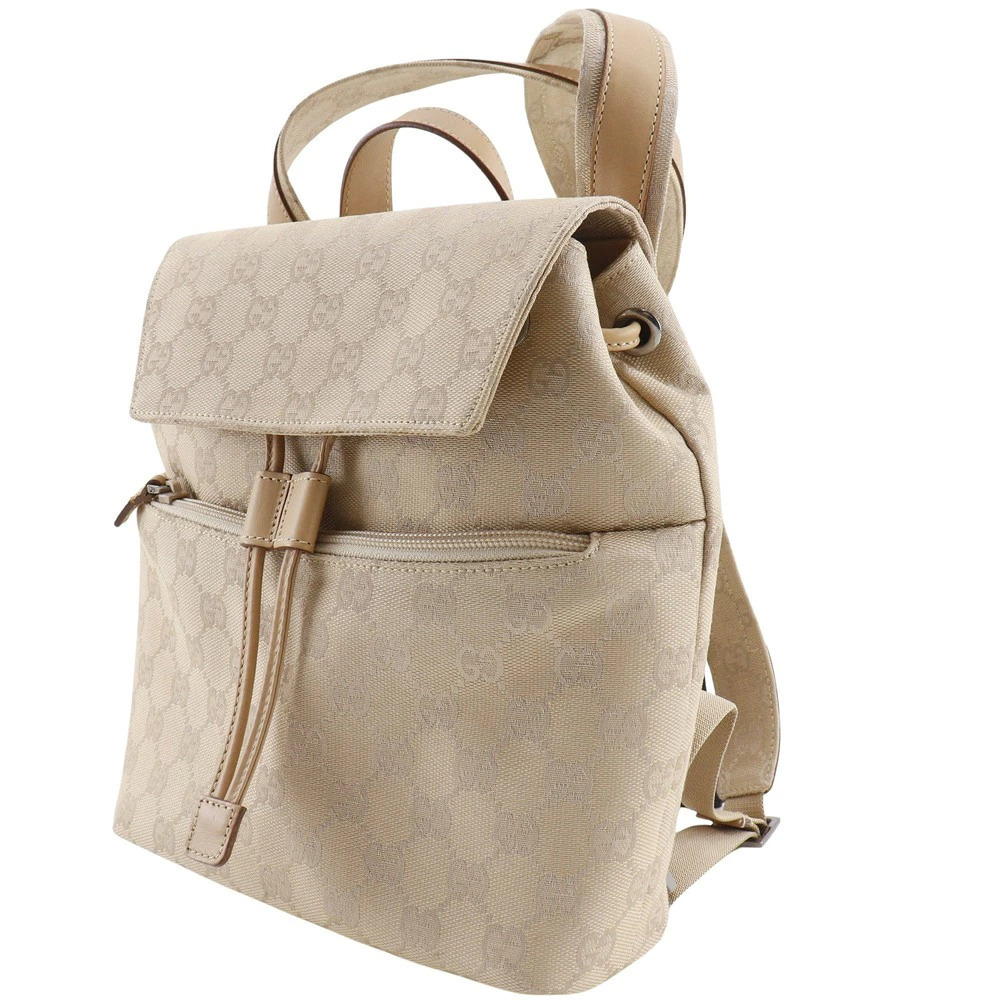 Gucci Handbag Rucksack GG Backpack Beige Daypack Shoulder Bag Daypack Rucksack